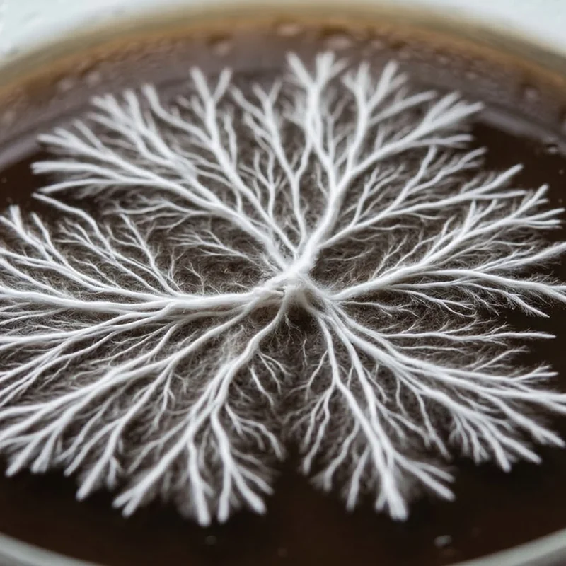 Mycelium growth pattern